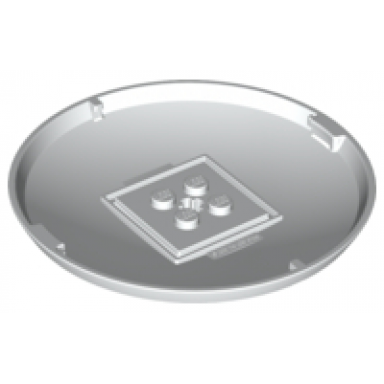 white container x-pod bottom cap 9 x 9 x 1