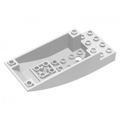 white cockpit 10 x 4 x 2 curved