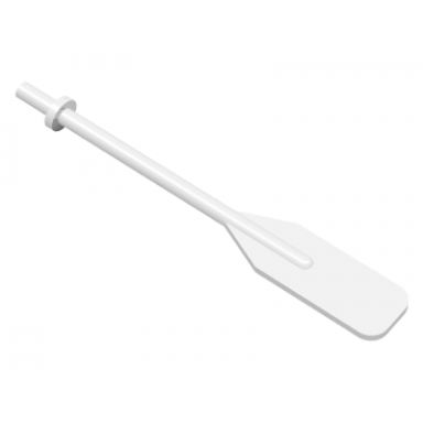white boat oar with bar handle