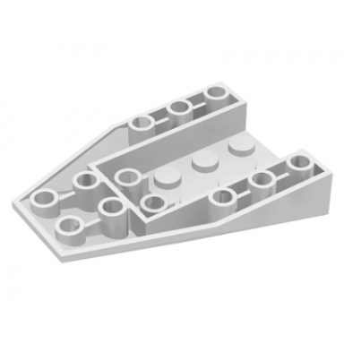 white wedge 6 x 4 triple inverted with connections between 2 studs