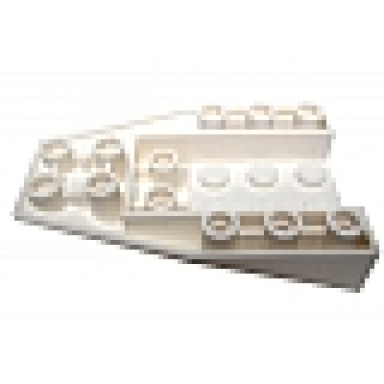 white wedge 6 x 4 triple inverted with connections between 4 studs