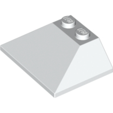 white slope 45 3 x 4 double 33