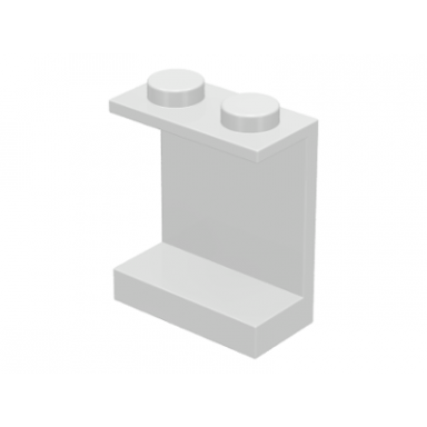 white panel 1 x 2 x 2 - solid studs
