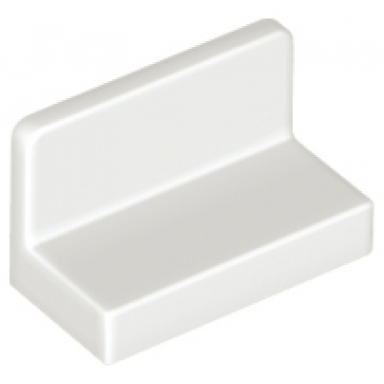 white panel 1 x 2 x 1 with rounded corners