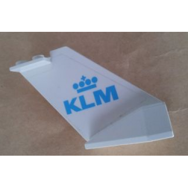 white tail wedge with klm logo pattern on both sides stickers - set 4032-11