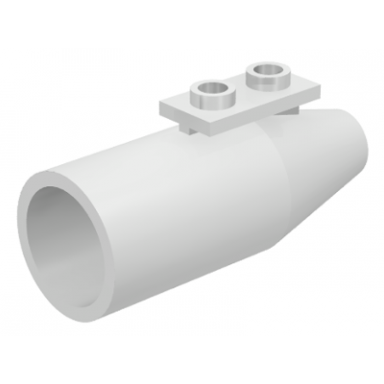white engine smooth large 1 x 2 thin top plate