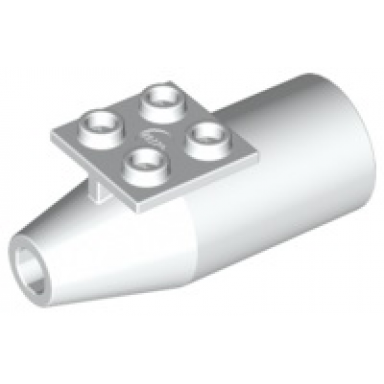white engine smooth large 2 x 2 thin top plate