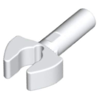 white bar 1l with clip mechanical claw - cut edges and hole on side