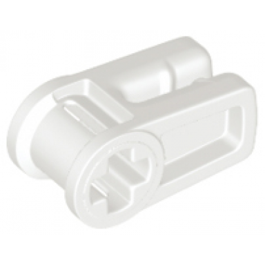 white technic axle and wire connector