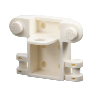 white minifigure backpack space utility with 2 front studs 2 bar handles and 6 back studs