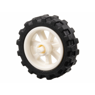 white wheel 15mm d x 6mm city motorcycle with black tire 21mm d x 6mm city motorcycle 50862 50861