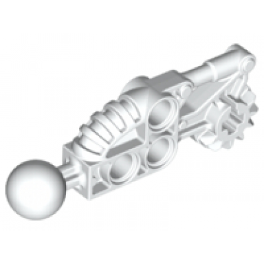 white bionicle toa hordika arm lower section with ball joint