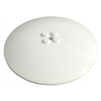 white dish 10 x 10 inverted radar - solid studs