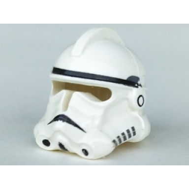 white minifigure headgear helmet sw clone trooper ep.3 pattern