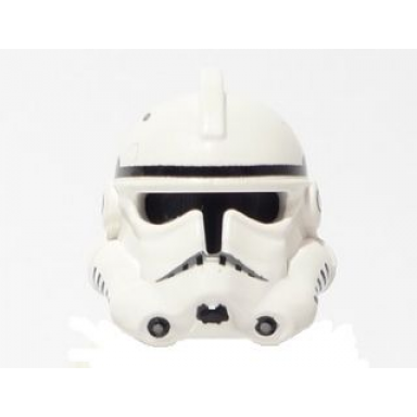 white minifigure headgear helmet sw clone trooper ep.3 with dotted mouth pattern