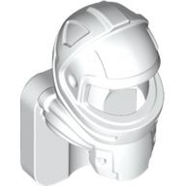 white mini doll headgear helmet space friends astronaut with 4 studs on back