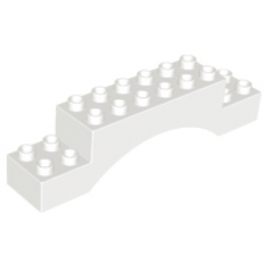 white duplo brick 2 x 10 x 2 arch