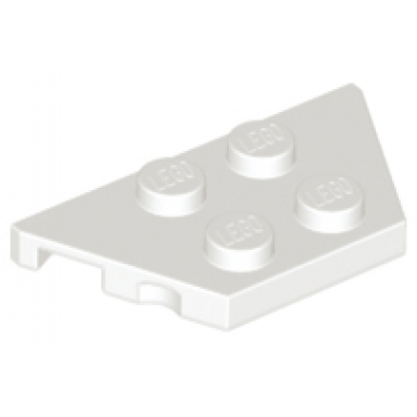 white wedge plate 2 x 4
