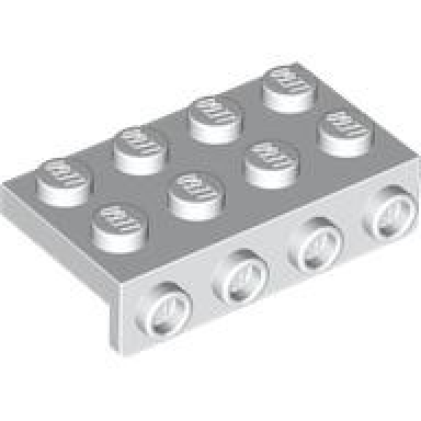 white bracket 2 x 4 - 1 x 4