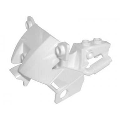 white motorcycle fairing city