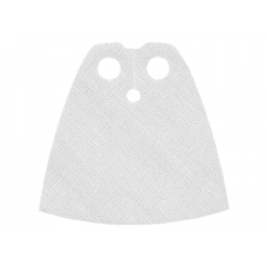 white minifigure cape cloth standard - traditional starched fabric - 4.0cm height
