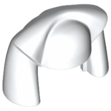 white minifigure headgear headdress sw luminara unduli