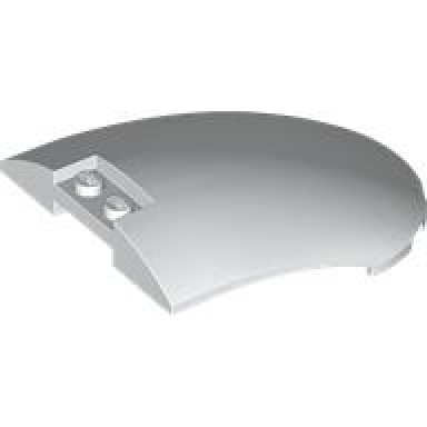 white windscreen 8 x 6 x 2 curved