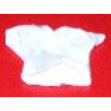 white duplo doll cloth t-shirt plain with cap sleeves