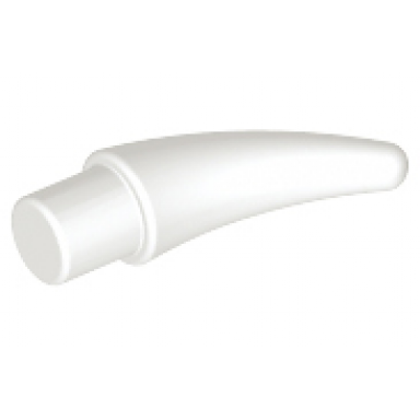 white barb claw horn tooth - small