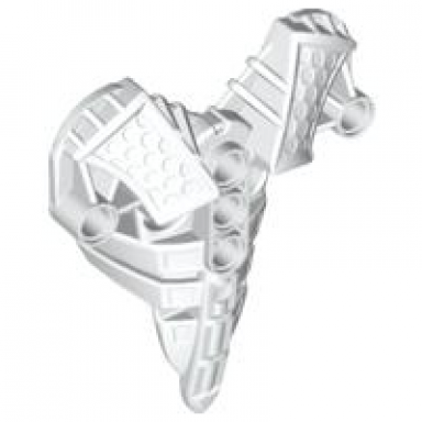 white bionicle chest armor toa inika - type 2