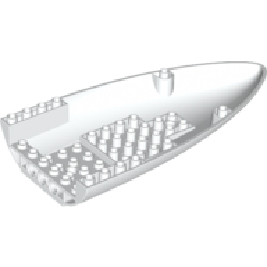 white aircraft fuselage forward bottom curved 8 x 16