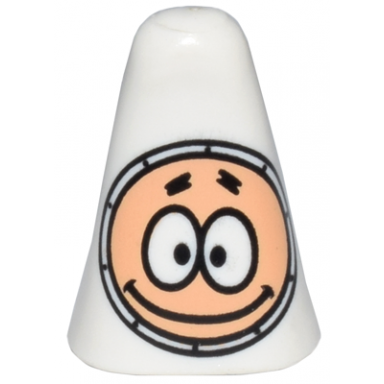 white minifigure head modified patrick with spacesuit pattern