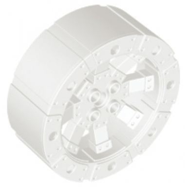 white wheel wagon viking with 12 holes 55mm d.