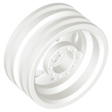 white wheel 30mm d x 14mm