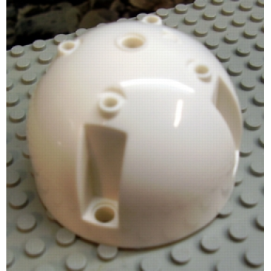 white brick round 7 x 7 x 4 dome top