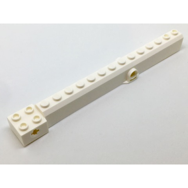 white crane arm outside wide with pin hole at mid-point