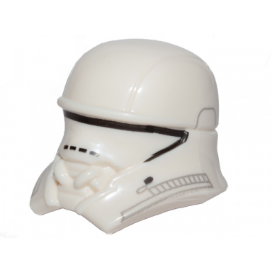 white minifigure headgear helmet sw first order jet trooper pattern