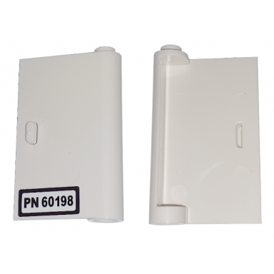 white door 1 x 3 x 4 right - open between top and bottom hinge with pn 60198 pattern sticker - set 60198