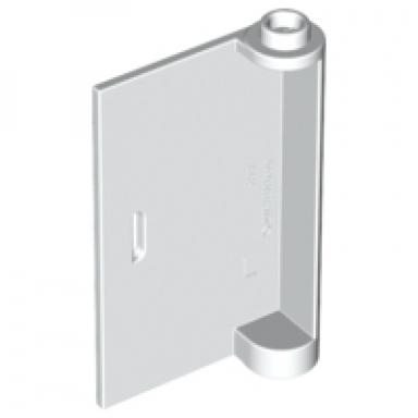 white door 1 x 3 x 4 left - open between top and bottom hinge