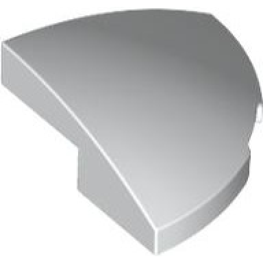 white slope curved 2 x 2 corner round
