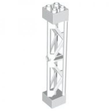 white support 2 x 2 x 10 girder triangular vertical - type 3 - 3 posts 2 sections