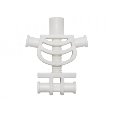 white torso skeleton rounded rib cage and thick shoulder pins