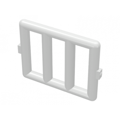white bar 1 x 4 x 3 window grille