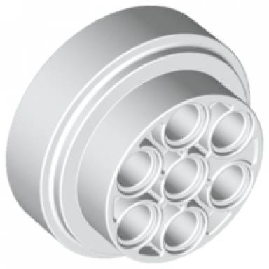 white wheel 31mm d x 15mm technic