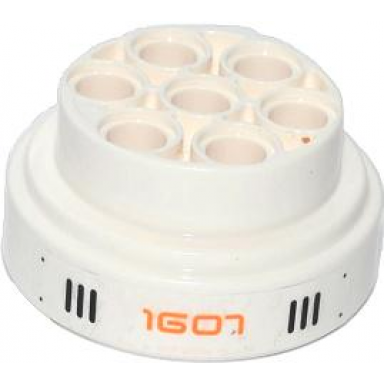 white wheel 31mm d x 15mm technic with black rivets and grilles stylized orange 1607 pattern sticker - set 70707