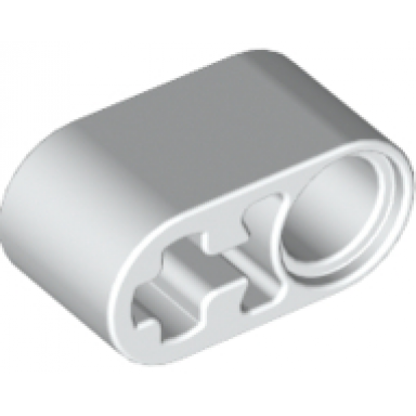 white technic liftarm thick 1 x 2 - axle hole