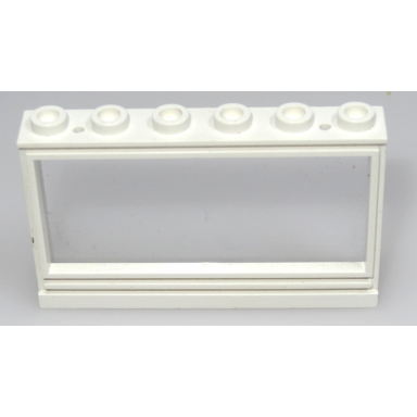 white window 1 x 6 x 3 panorama with glass