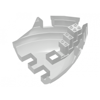 white boat hull small bow 12 x 12 x 5 1 3 base