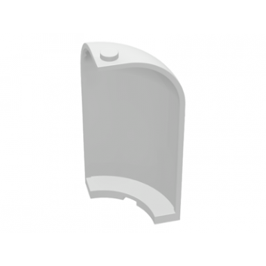 panel 3 x 3 x 6 corner convex with curved top