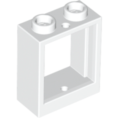 white window 1 x 2 x 2 flat front